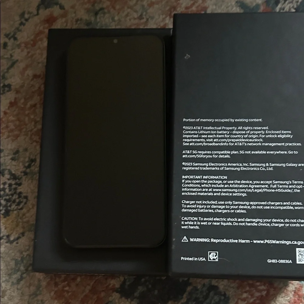 Samsung Galaxy A14 5G in Classic Black used as a home phone only new condition.